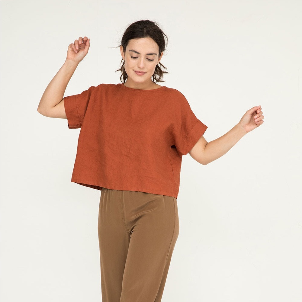 Georgia Tee terra midweight linen OSM